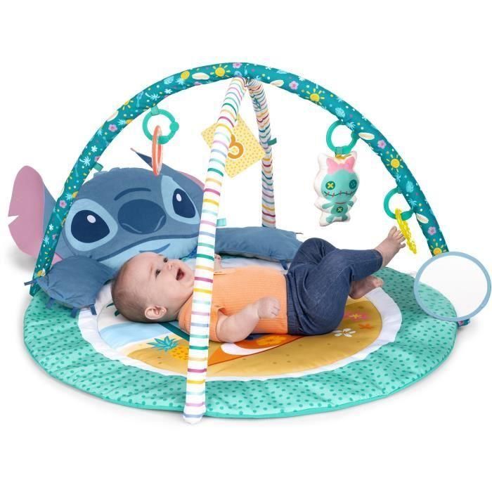 Bright Starts BRI0074451174467 Disney Baby - Alfombra de Juego para Bebé Stitch, Evolutiva con Juguetes Sensoriales, Peluche, Espejo, Cojín y Sonajero 3 Bright Starts BRI0074451174467 Disney Baby - Alfombra de Juego para Bebé Stitch, Evolutiva con Juguetes Sensoriales, Peluche, Espejo, Cojín y Sonajero 3