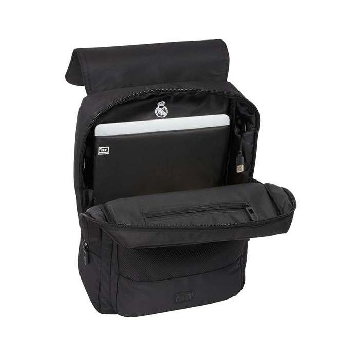 Mochila Safta Con Solapa Portatil 13,3''+Usb Real Madrid Premium 120x290x390 mm 5 Mochila Safta Con Solapa Portatil 13,3''+Usb Real Madrid Premium 120x290x390 mm 5