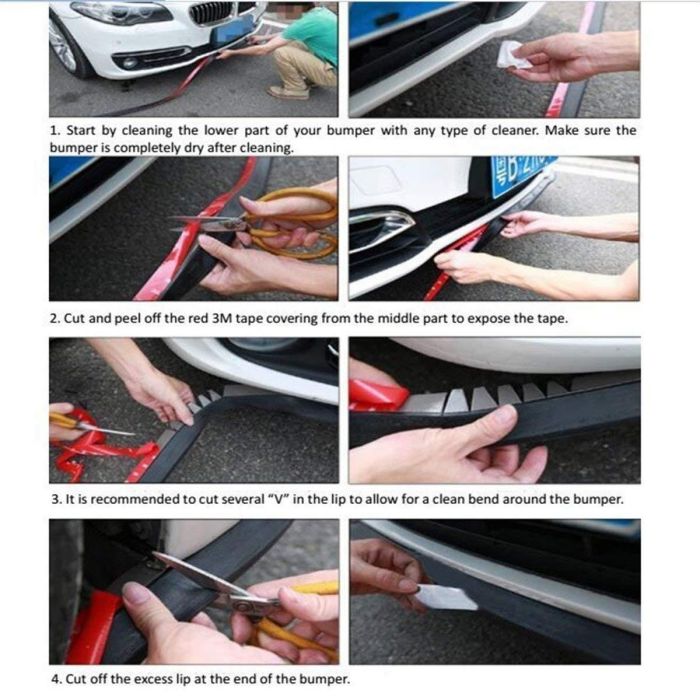 OCC Motorsport OCCDEC001 Añadido Paragolpes Protector Universal Aspecto Fibra Carbono para Coche Delantero Trasero Lateral Anti-Golpes 250x6cm 4 OCC Motorsport OCCDEC001 Añadido Paragolpes Protector Universal Aspecto Fibra Carbono para Coche Delantero Trasero Lateral Anti-Golpes 250x6cm 4