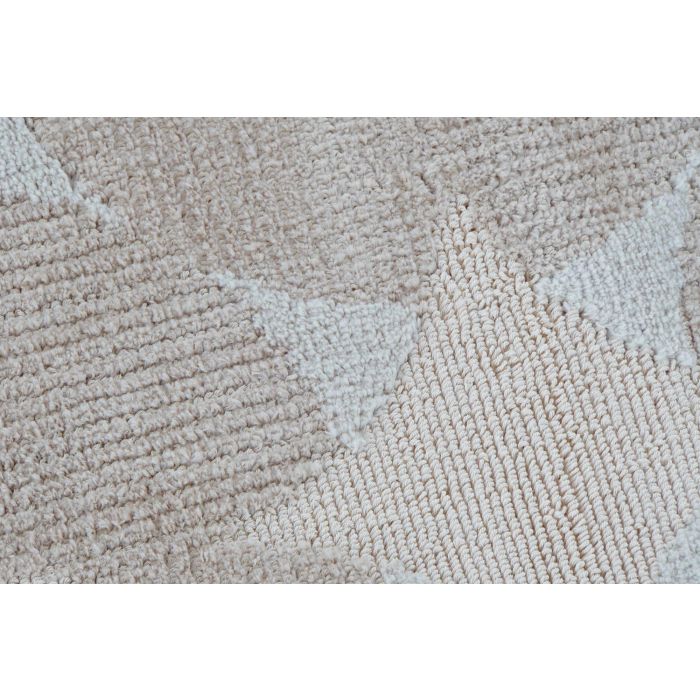 Alfombra DKD Home Decor Beige Poliéster Algodón Círculos (120 x 180 x 0.9 cm) 2