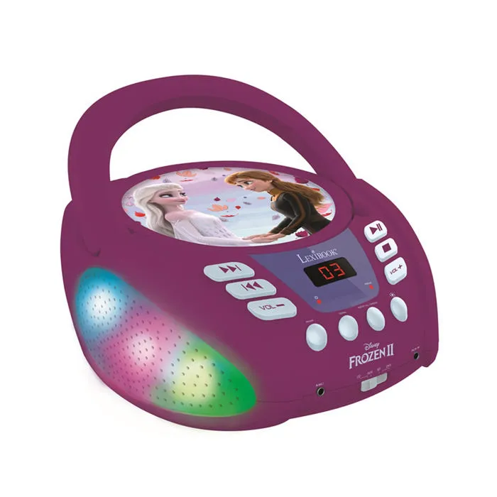 Lexibook Reproductor de CD Frozen Bluetooth con Efectos de Luz Multicolor para Niños 0 Lexibook Reproductor de CD Frozen Bluetooth con Efectos de Luz Multicolor para Niños 0