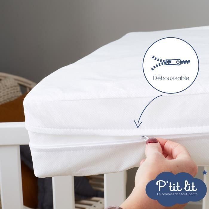 Juego de 2 protectores de colchón para bebé Allergostop - 60x120 cm - Contra chinches y ácaros - Funda impermeable completa 2 Juego de 2 protectores de colchón para bebé Allergostop - 60x120 cm - Contra chinches y ácaros - Funda impermeable completa 2