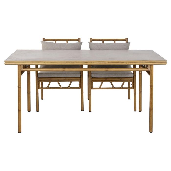 Conjunto de Mesa con 4 Sillas Home ESPRIT Aluminio 160 x 90 x 75 cm (5 Piezas) 8