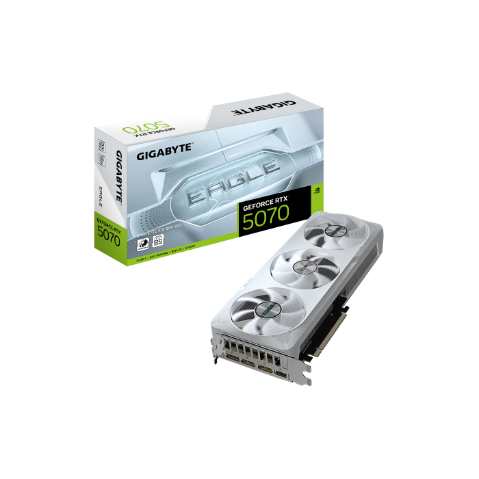 Gigabyte 9VN5070EOI-00-G10 Tarjeta Gráfica GeForce RTX 5070 EAGLE OC ICE SFF 12GB GDDR7 WINDFORCE DLSS 4 0 Gigabyte 9VN5070EOI-00-G10 Tarjeta Gráfica GeForce RTX 5070 EAGLE OC ICE SFF 12GB GDDR7 WINDFORCE DLSS 4 0