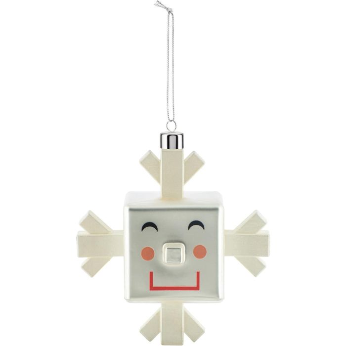 Alessi SNOWRAY Bola de Navidad GJ02 9, diseño inédito en vidrio soplado, 10.2x10x6 cm Alessi SNOWRAY Bola de Navidad GJ02 9, diseño inédito en vidrio soplado, 10.2x10x6 cm