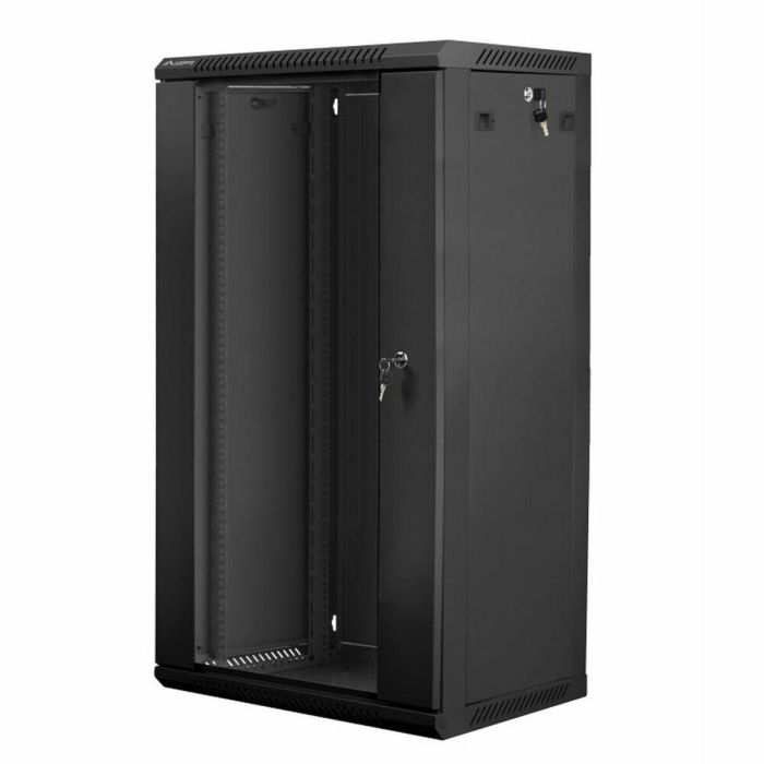 Lanberg WF01-6422-10B Armario Rack de Pared 22U Negro, 60kg Carga Máxima Lanberg WF01-6422-10B Armario Rack de Pared 22U Negro, 60kg Carga Máxima