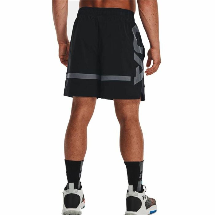 Pantalones Cortos de Baloncesto para Hombre Under Armour Baseline Negro S 3 Pantalones Cortos de Baloncesto para Hombre Under Armour Baseline Negro S 3