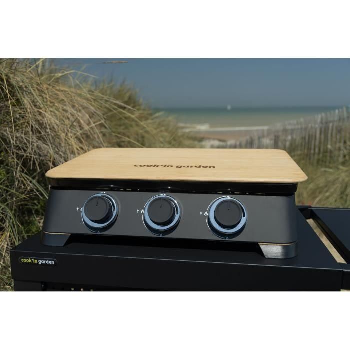 Plancha de gas 2B - COOK'IN GARDEN - DUNE 70 - 3 fuegos 1 Plancha de gas 2B - COOK'IN GARDEN - DUNE 70 - 3 fuegos 1