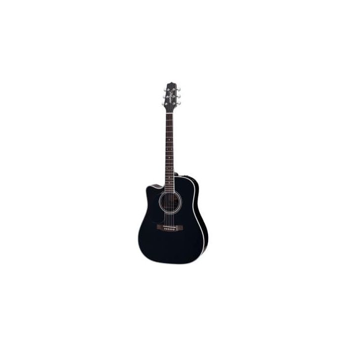 Takamine Guitarra Electroacústica Dreadnought Cutaway Zurdos Negra