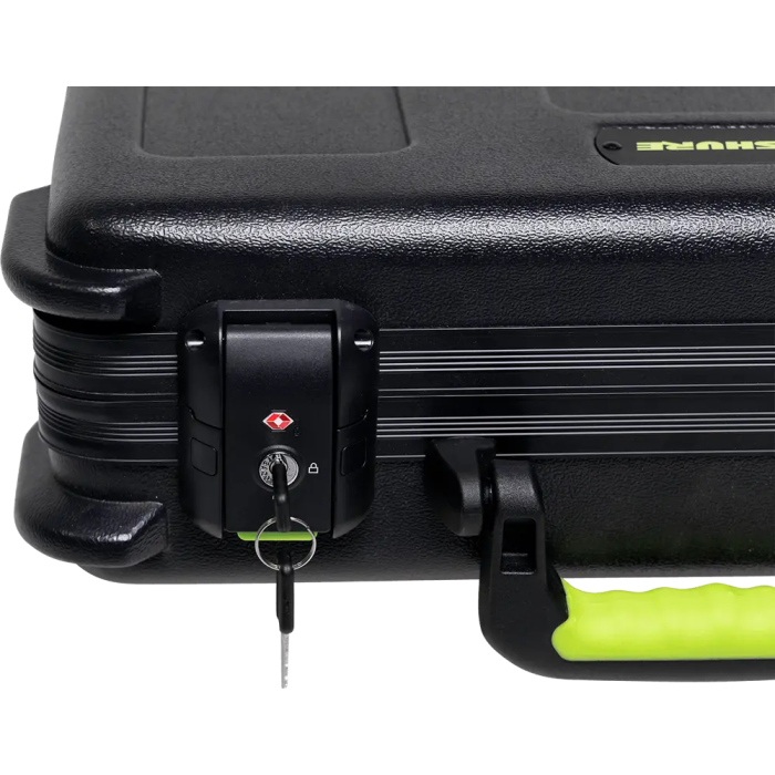 SBG Estuche de Transporte de Polietileno para 6 Micrófonos Inalámbricos con Espacio para Pilas, Cierre TSA 6