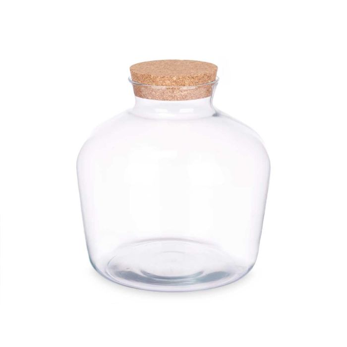 Jarron Ancho Tapon Corcho Giftdecor 24X25CM 1 Jarron Ancho Tapon Corcho Giftdecor 24X25CM 1