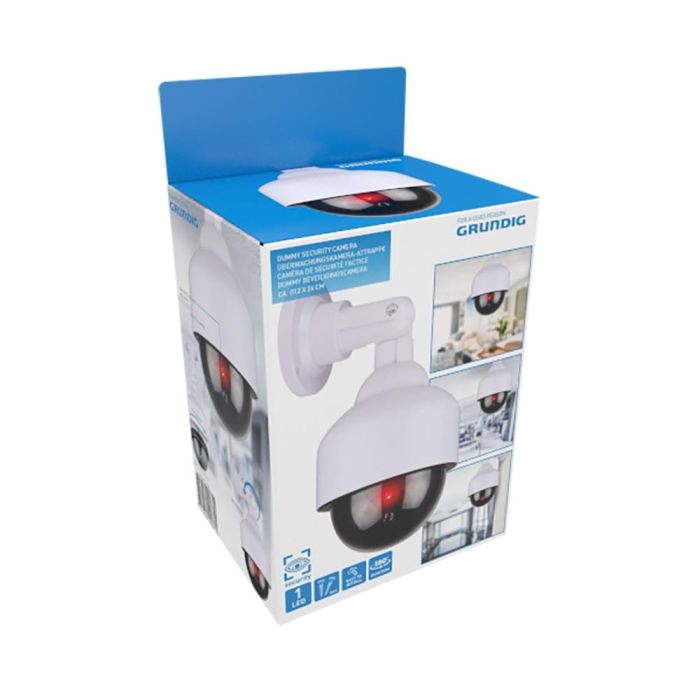 Cámara seguridad simulada tipo domo color blanco ø12 x 24 cm 2 Cámara seguridad simulada tipo domo color blanco ø12 x 24 cm 2