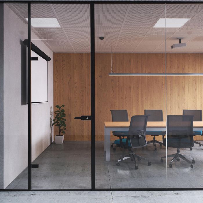 Emuca Cerradura para puerta de cristal con marco de madera, bombillo con llaves, puerta vidrio 8-12mm, acero y aluminio, pintado negro 1