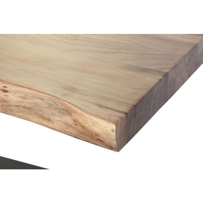 DKD Home Decor Mesa Comedor Moderno Natural Blanco Madera de Acacia y Metal 100 x 76 x 200 cm 2 DKD Home Decor Mesa Comedor Moderno Natural Blanco Madera de Acacia y Metal 100 x 76 x 200 cm 2