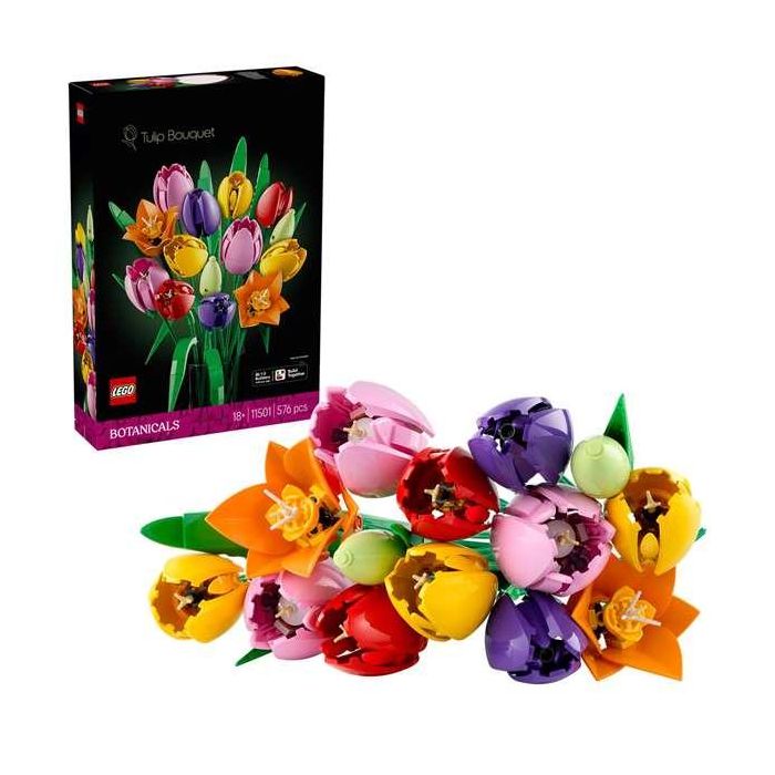Juego de construccion ramo de tulipanes lego botanicals 3