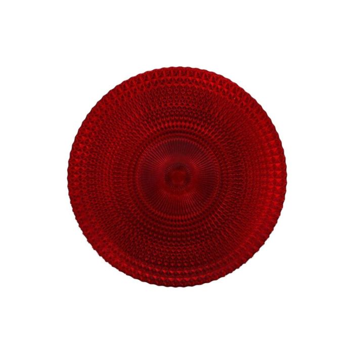 Plato Llano Alfares Alfares Rojo Vidrio Ø 31 cm (6 Unidades) 1 Plato Llano Alfares Alfares Rojo Vidrio Ø 31 cm (6 Unidades) 1