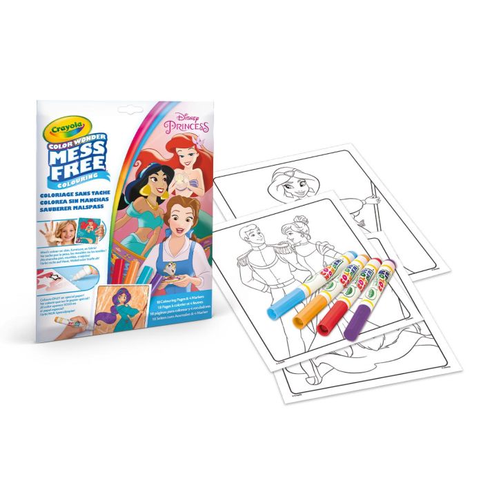 Set Colorea Sin Manchas Disney Princesas 75-2813 Crayola