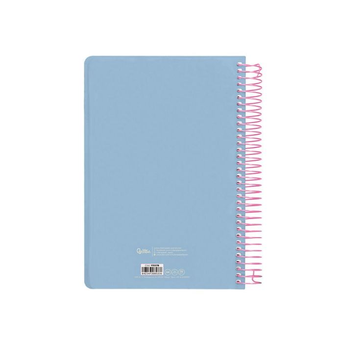 Agenda Espiral Liderpapel Classic A4 2025 Dia Pagina Azul Claro Papel 70 gr 2