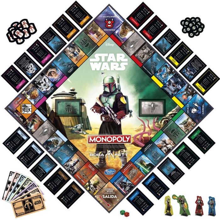 Hasbro Monopoly: Edición Boba Fett Juego de Mesa Star Wars F5394105 2 Hasbro Monopoly: Edición Boba Fett Juego de Mesa Star Wars F5394105 2