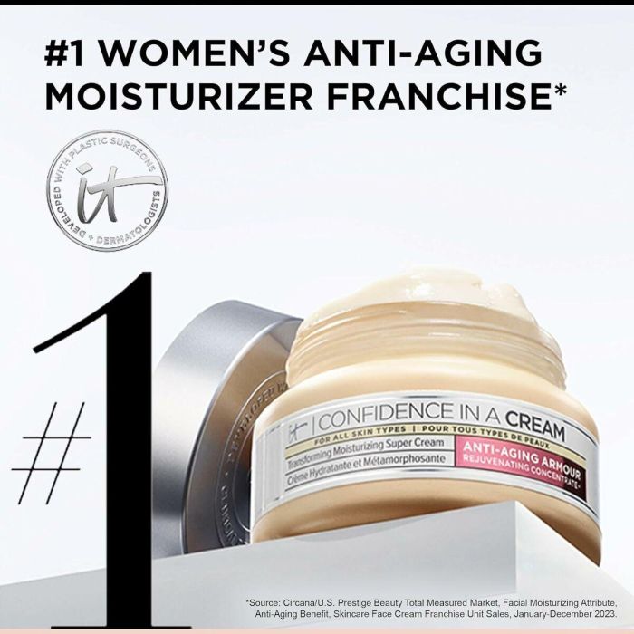 It Cosmetics Confidence in a Cream 60 ml - Crema Hidratante Anti-Edad para Piel Firme y Radiante 6 It Cosmetics Confidence in a Cream 60 ml - Crema Hidratante Anti-Edad para Piel Firme y Radiante 6