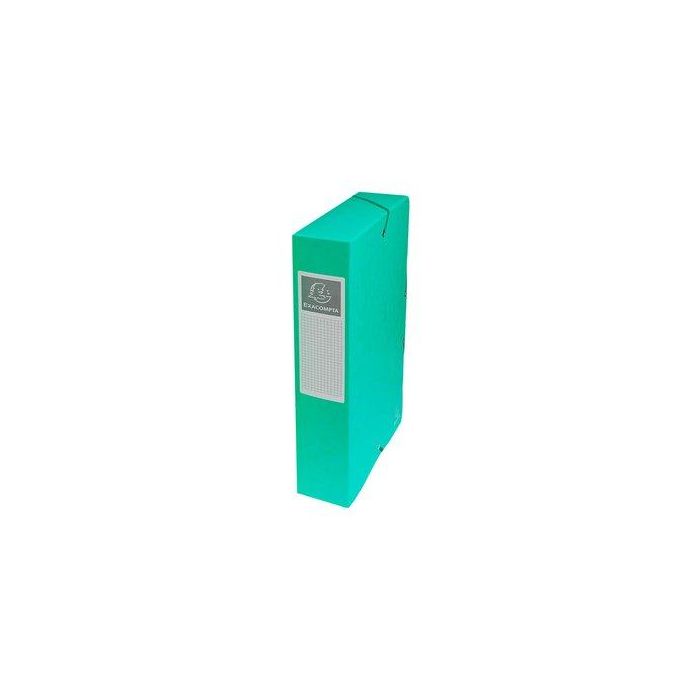 Carpeta De Proyectos Exacompta Exabox Cartulina Lustrada Nature Future A4+ Gomas 6 Cm Verde