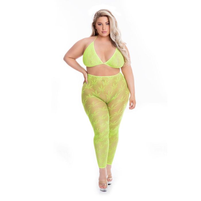 Conjunto de Lencería Pink Lipstick Verde (XL) 3 Conjunto de Lencería Pink Lipstick Verde (XL) 3