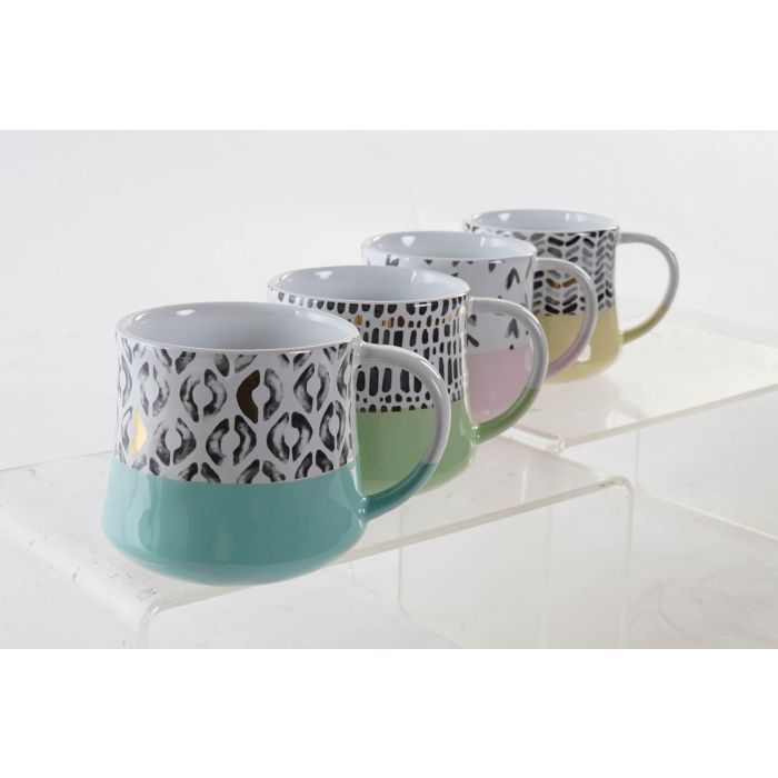 Mug Scandi DKD Home Decor Multicolor 10 x 8.5 x 12 cm (12 Unidades) 2 Mug Scandi DKD Home Decor Multicolor 10 x 8.5 x 12 cm (12 Unidades) 2