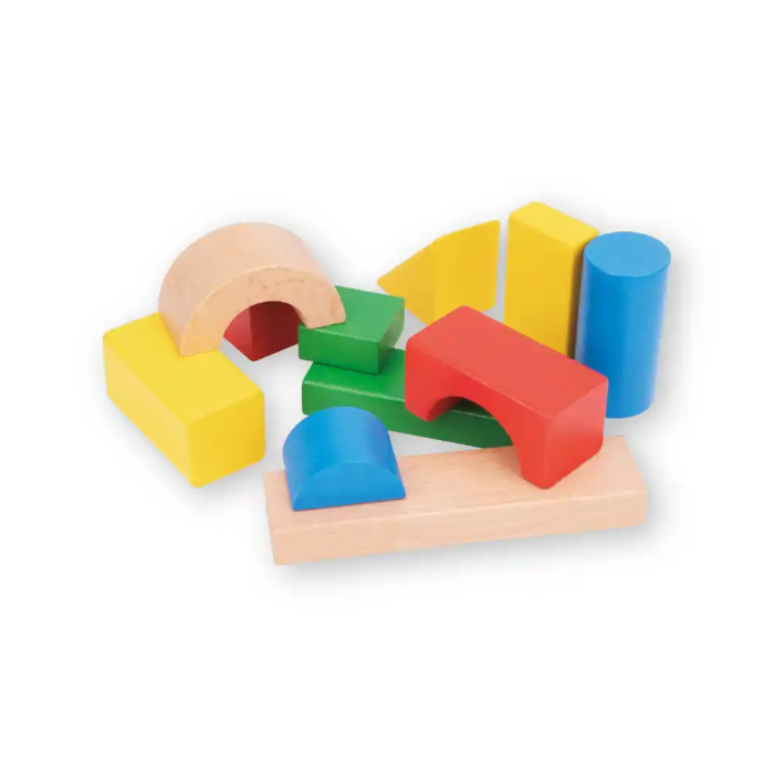 Imaginovo Juego de Construccion de Bloques de Madera Infantil +12 meses 100 Piezas 29x29x3,5cm 2