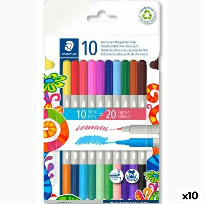 Set de Rotuladores Staedtler Noris 3280 Multicolor (10 Unidades) Set de Rotuladores Staedtler Noris 3280 Multicolor (10 Unidades)