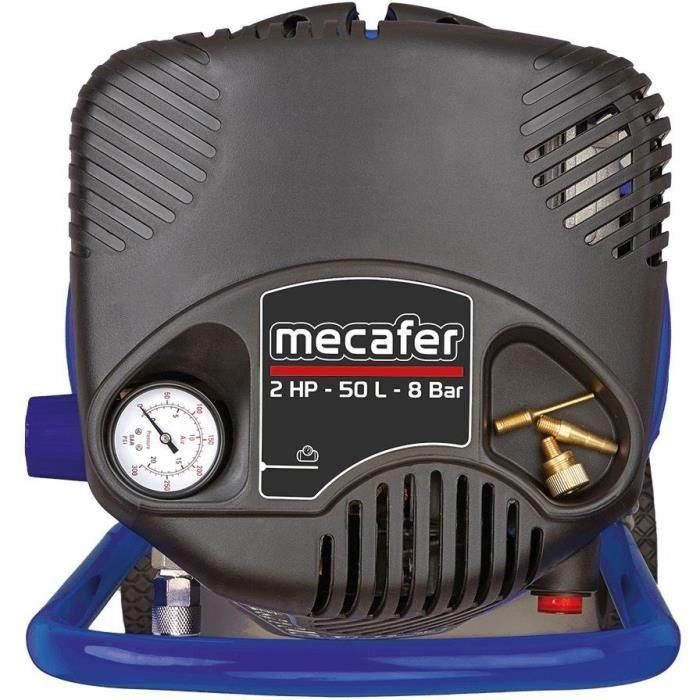 Mecafer 425790 Compresor vertical 50 L Coaxial Azul Sin Aceite 1 Mecafer 425790 Compresor vertical 50 L Coaxial Azul Sin Aceite 1