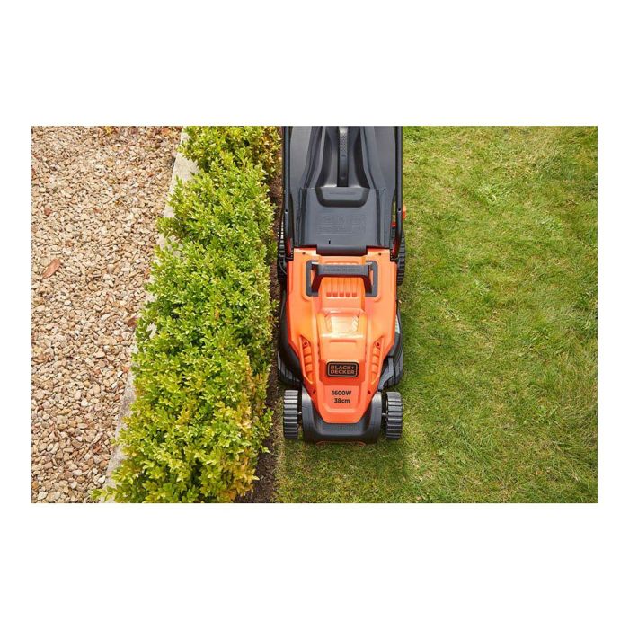 Black+Decker Cortacésped 1600W 38cm bemw471bh-qs, Sistema E-Drive, Bolsa 45L 4