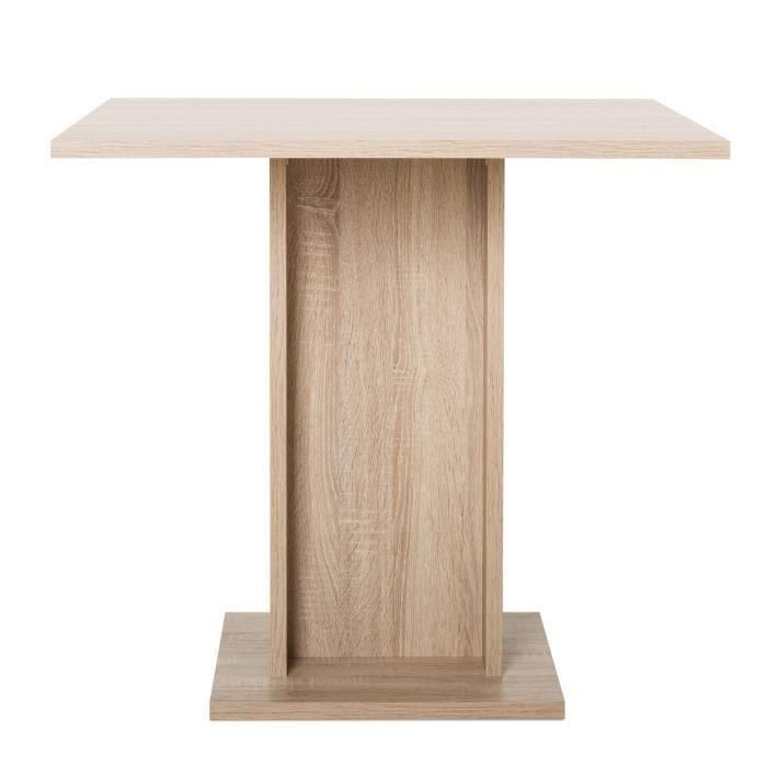 Mesa de comedor para 2 a 4 personas - Cuadrada - Clásica - Decoración de roble - GUSTAVE - L 80 xl 80 cm 1 Mesa de comedor para 2 a 4 personas - Cuadrada - Clásica - Decoración de roble - GUSTAVE - L 80 xl 80 cm 1