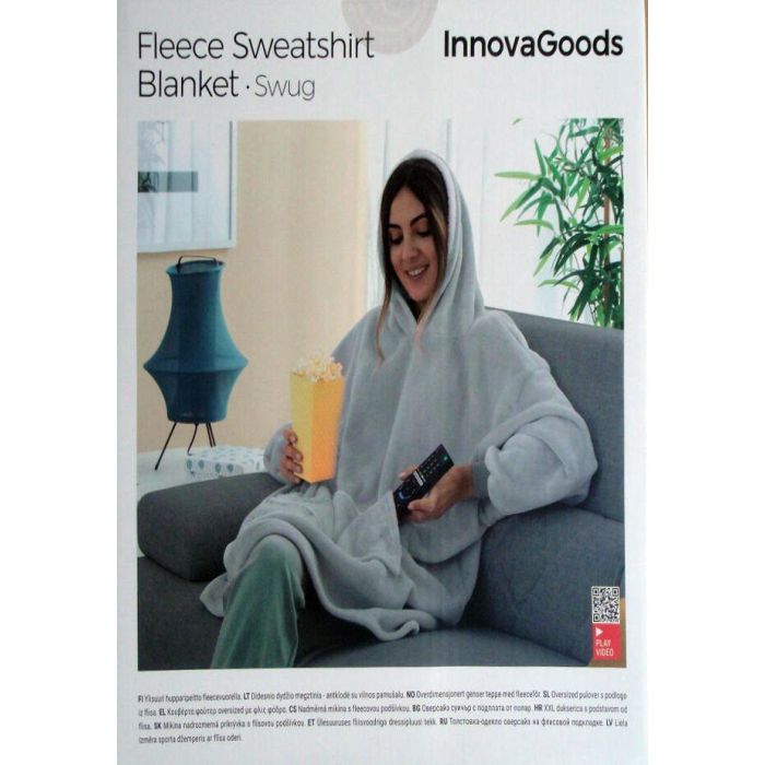 Batamanta Sudadera Oversized con Forro Polar Swug InnovaGoods 14 Batamanta Sudadera Oversized con Forro Polar Swug InnovaGoods 14