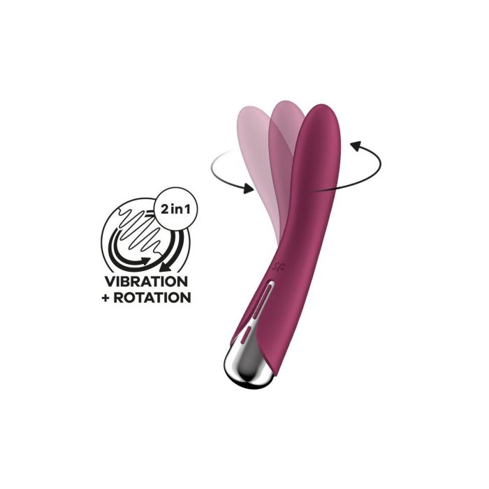Vibrador Satisfyer Spinning Vibe Rojo 5 Vibrador Satisfyer Spinning Vibe Rojo 5