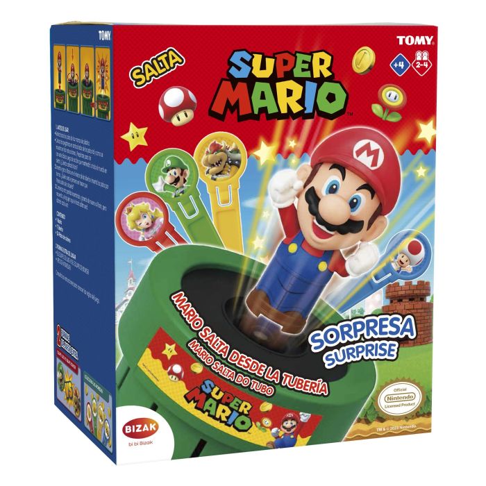 Bizak Figura Super Mario Salta - Personaje de Aventuras en Tuberías 2