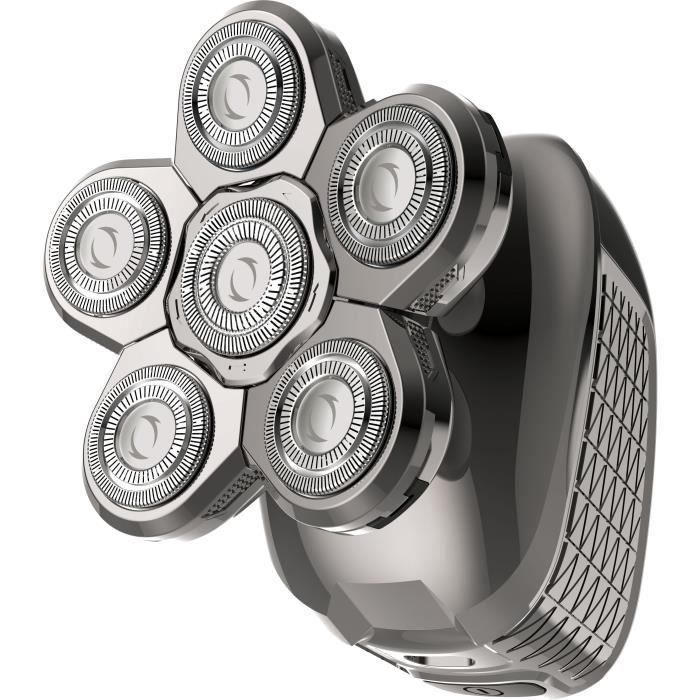 Jean Louis David JEA3666085202097 Maquinilla de Afeitar para Cabeza 6 Cabezales Giratorios 60 Min Batería 1