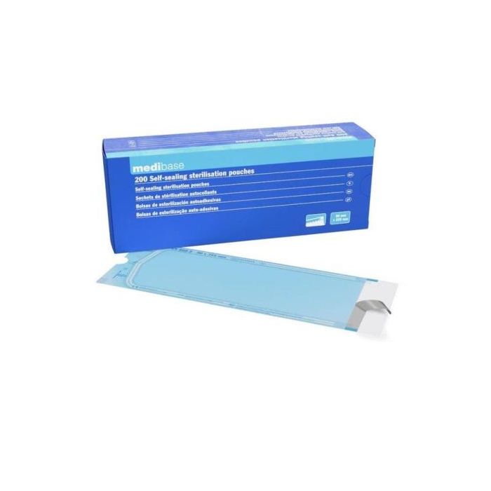 Medibase Bolsas de Esterilización 9x25,5 cm, 200 Unidades