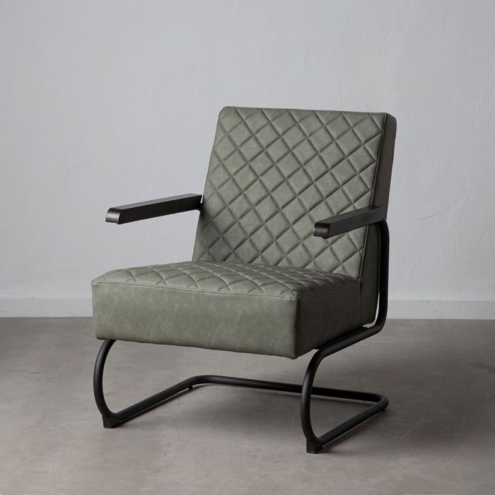 Sillón Negro Verde 61 x 70 x 85 cm 10