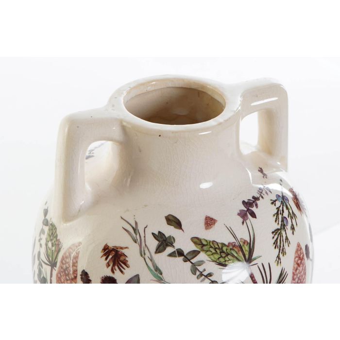 Jarron Alpino DKD Home Decor Blanco Verde 17 x 22 x 17 cm (2 Unidades) 2