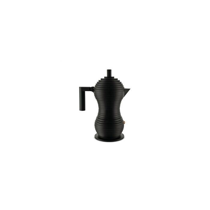 Alessi MDL02/3 BB PULCINA Cafetera Negra 3 Tazas 100 Values Collection