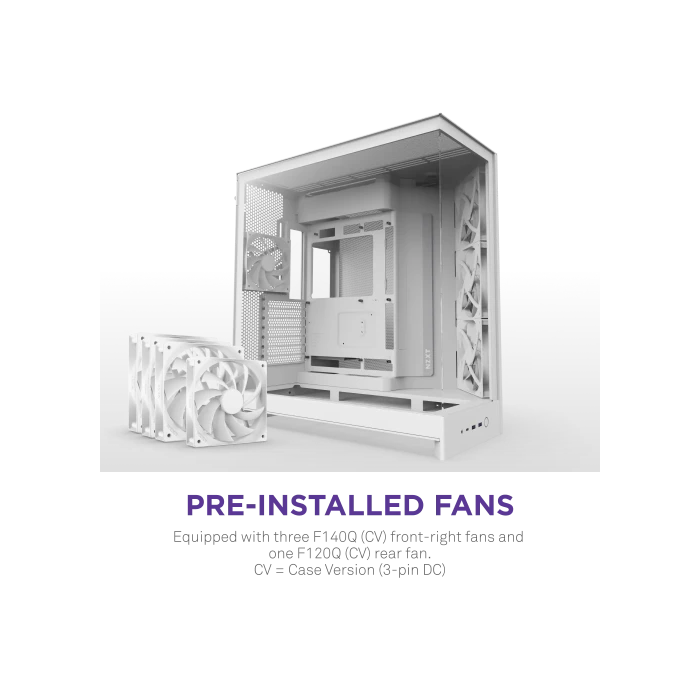 NZXT CM-H92FW-01 Caja ATX NZXT H9 Flow Dual-Chamber Mid-Tower Blanca 1