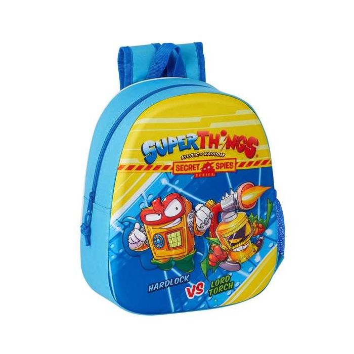 Mochila Infantil 3D SuperThings Azul claro Mochila Infantil 3D SuperThings Azul claro