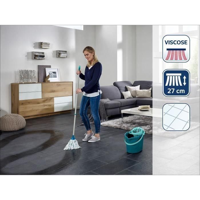 LEIFHEIT Juego de limpieza de suelos Fregona clásica 56792 Juego de limpieza de Leifheit Fregona de viscosa cesta cubo muy absorbente 1 LEIFHEIT Juego de limpieza de suelos Fregona clásica 56792 Juego de limpieza de Leifheit Fregona de viscosa cesta cubo muy absorbente 1