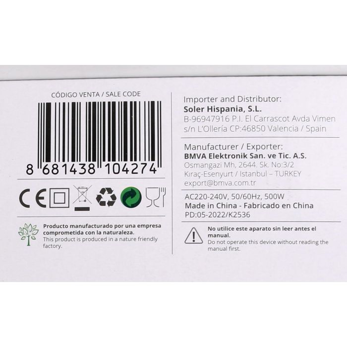 Kiwi Batidora-Licuadora Compact 2E 1.8L 500W 8