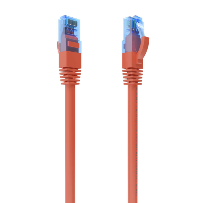 AISENS - CABLE DE RED LATIGUILLO RJ45 CAT.6 UTP AWG26 CCA, ROJO, 5.0M