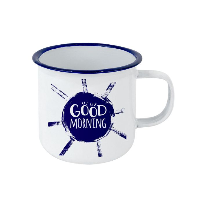 Mug esmaltada blanca con frases 350 ml - Privilege (24 Unidades) 7 Mug esmaltada blanca con frases 350 ml - Privilege (24 Unidades) 7