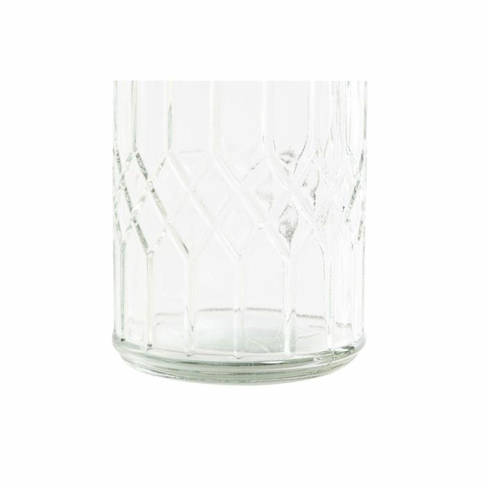 Botella DKD Home Decor Cristal Gris Transparente Acero Inoxidable (9 x 9 x 28.3 cm) (1 L) 2