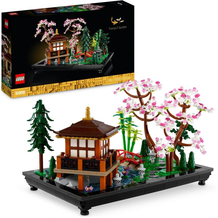 LEGO 10315 Icons El Jardín Tranquilo, Kit de Jardinería Botánica Zen para Adultos, Regalo 14