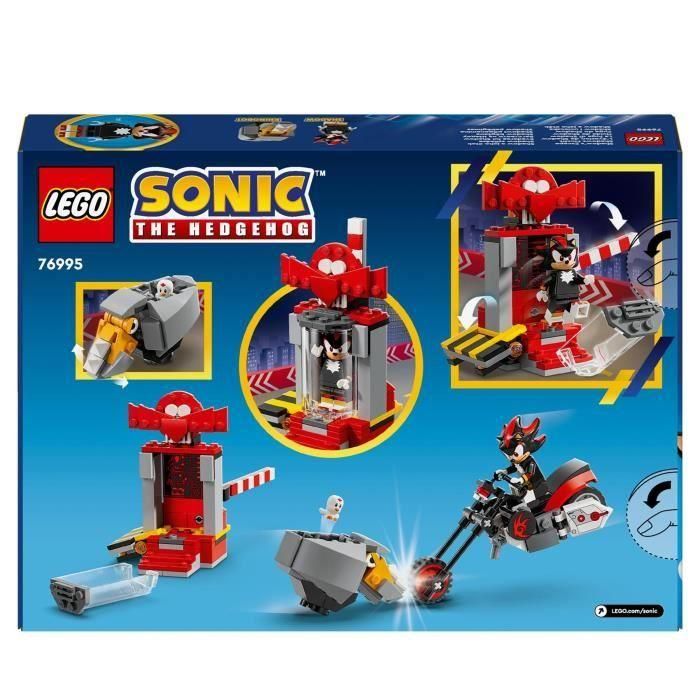 LEGO 76995 Sonic The Hedgehog Shadow Escape, Moto de juguete, Minifiguras de personajes de videojuegos de Sonic 5