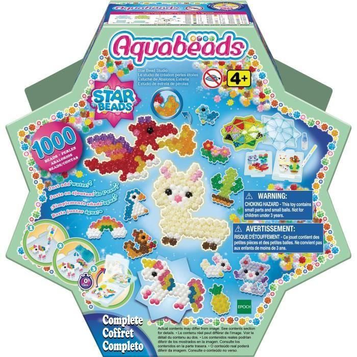 Estuche de abalorios estrella aquabeads ¡con más de 1000 abalorios de diferentes colores! 1 Estuche de abalorios estrella aquabeads ¡con más de 1000 abalorios de diferentes colores! 1